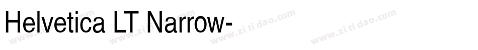 Helvetica LT Narrow字体转换